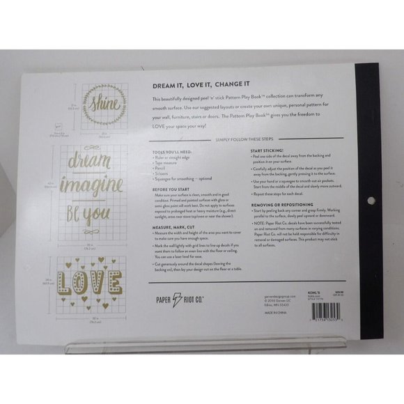 Pattern Play Book by Paper Riot Co 41 Removable Decals 111779 Peel & Stick Decor - Picture 2 of 3